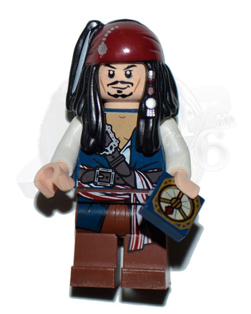 Lego Pirates of the Carribean Jack Sparrow Figure