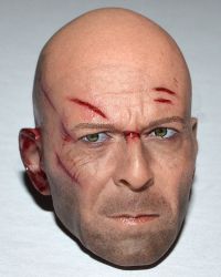 Brother Production Present Live Free Johnny: Battle Damage Headsculpt (Bruce Willis Likeness)