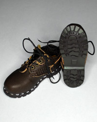 Custom "Leatherlike" Brown Lace Up Shoes