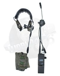 Dam Toys 1st SFOD-D Combat Applications Group Team Leader: Comtac Headset With TEA-E Double PTT, AN/PRC-148 Radio With MBITR Radio Pouch