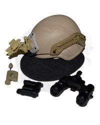 Dam Toys 31st Marine Expeditionary Unit Force Reconnaissance Platoon: ACH Helmet, ARC Rail, H-Nape, NVG Mount, MPLS LED Light, AN/PVS-31 Night Vision Goggles (CB)