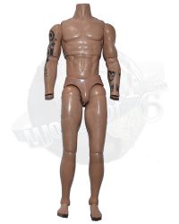 Flagset Toys Masked Mercenaries 2.0: Figure Body With Tattoos (No Head, Hands)