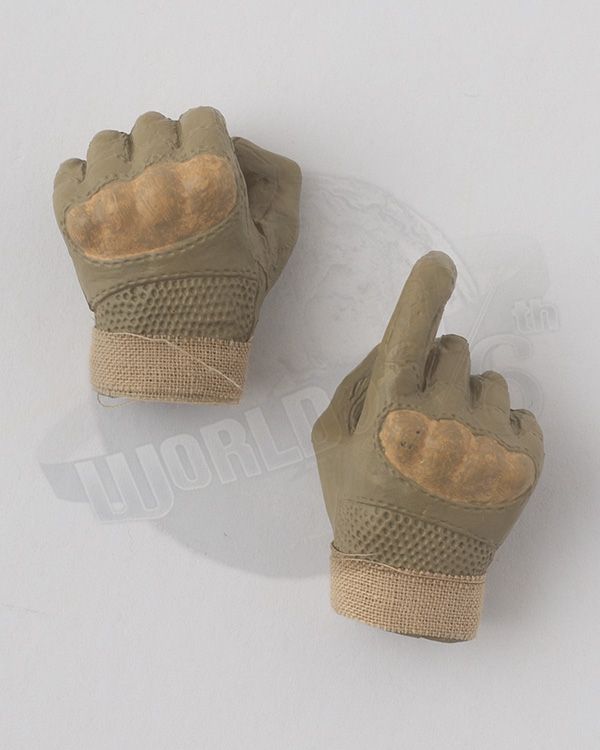 Flagset Toys US 75th Ranger Regiment In Afghanistan Revenge Team Member: Molded Gloved Set (Tan)
