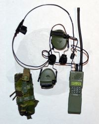 Flagset Toys US Seals Team 6 DEVGRU Jungle Dagger: Tactical Headset With Walkie-Talkie Radio & Pouch