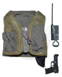 GI Jane Helicopter Pilot: Pilot's Vest With Radio & Pistol