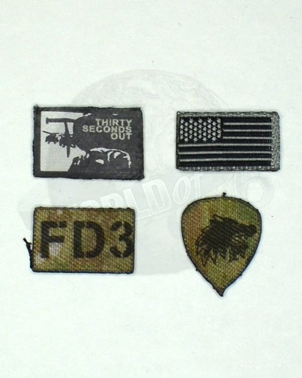 Mini Times US Navy SEAL Team Six: Four Piece Patch Set