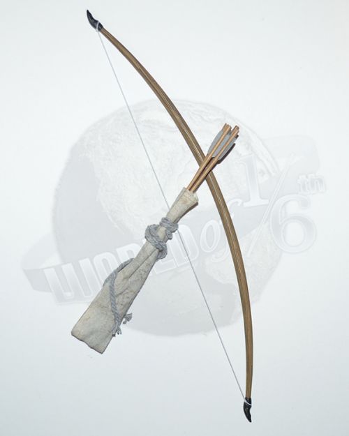 POP Toys EX21 Robin Hood Long Bow & Quiver w/ Arrows loose 1/6th scale 