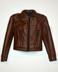 POP Toys Retro Leather Jacket Set: Leather Jacket (Brown)