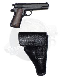 Redman Toys Fury Tank Division: M1911 Pistol With Custom Holster (Black)