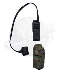 Toy Soldier Motorola Radio With Woodland Pouch