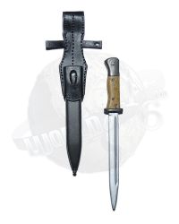Dragon Models Ltd. WWII Axis Alois Bayonet (Tan Handle) & Molded Sheath (Black)