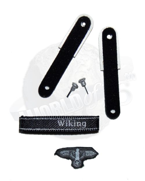 Dragon Models Ltd. Axis Shoulder Boards With Pins, Wiking Cuff Title & Eagle Patch