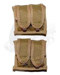 Toy Soldier Desert Camouflage Double Magazine Pouches x 2