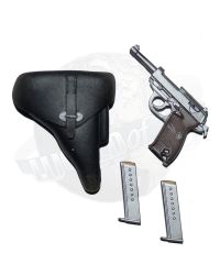 Dragon Models Ltd. WWII Philip Wagner P38 Pistol With Molded Holster & Two Magazines