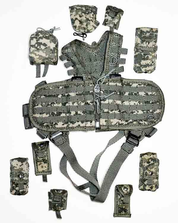 Soldier Story US Army Pilot: Gen III ACU Air Warrior Harness Survival Vest Carrier With Multiple Pouches