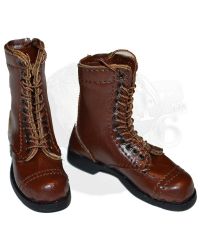 Soldier Story WWII 101st Airborne Division Guy Whidden II: Paratrooper Corcoran Jump Boots (Leather)