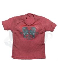World Box Downtown Union Smuggler: T-Shirt With Dragon Imprint (Red)