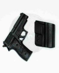Wolf King Tough Guy: Pistol With Magnetic Vest Mounted Holster (Black)