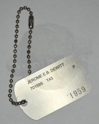 Dragon Models Ltd. WWII US Army Dog Tag (Stamped Jerome DeWitt 1.1 Scale)