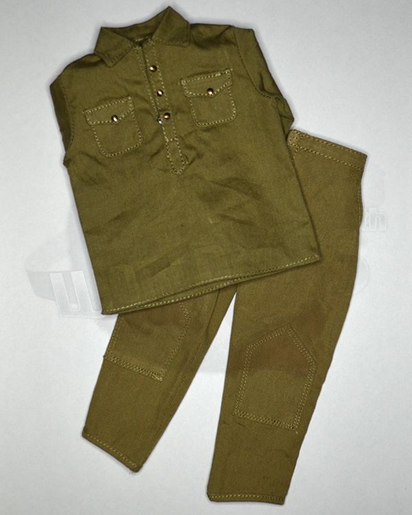Synthetisches Menschliches Wang Peung Tu: Battle Dress Uniform Shirt & Trousers (Khaki)