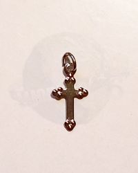 Unknown Manufacturer Stamped Metal Silver Cross