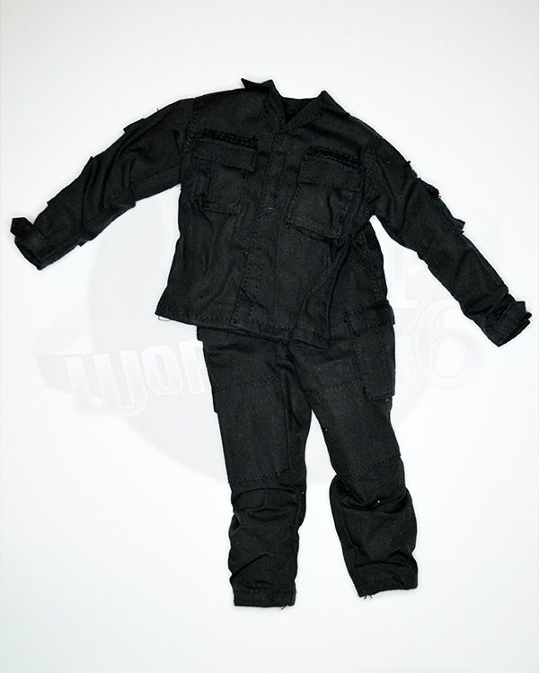 Toy Soldier:  Battle Dress Uniform Shirt & Trousers (Black)